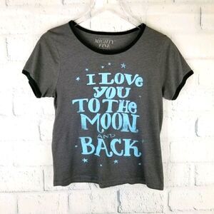 "Mighty Fine" Graphic Tee. I LOVE YOU TO THE MOON